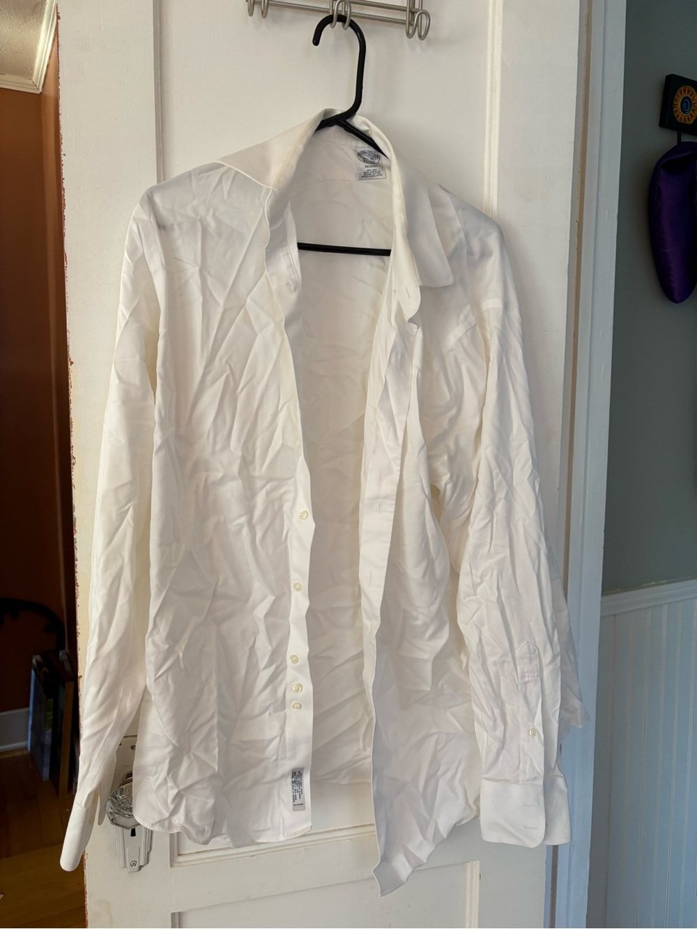 Classic Men's White Dress Shirt